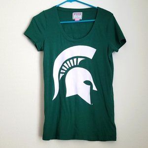 🌵 4/$20 Victoria's Secret PINK Michigan State T-shirt Size M